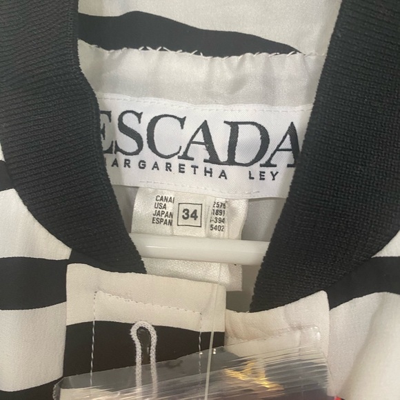 Escada by Margaretha Ley Silk Bomber Style Jacket Brand New With Tags!! - Picture 8 of 9